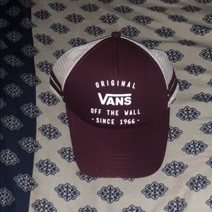 Burgundy Vans Hat